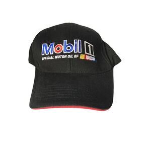 Mobil 1 Official Motor Oil of NASCAR Cap Hat Baseball Trucker Adjustable Size